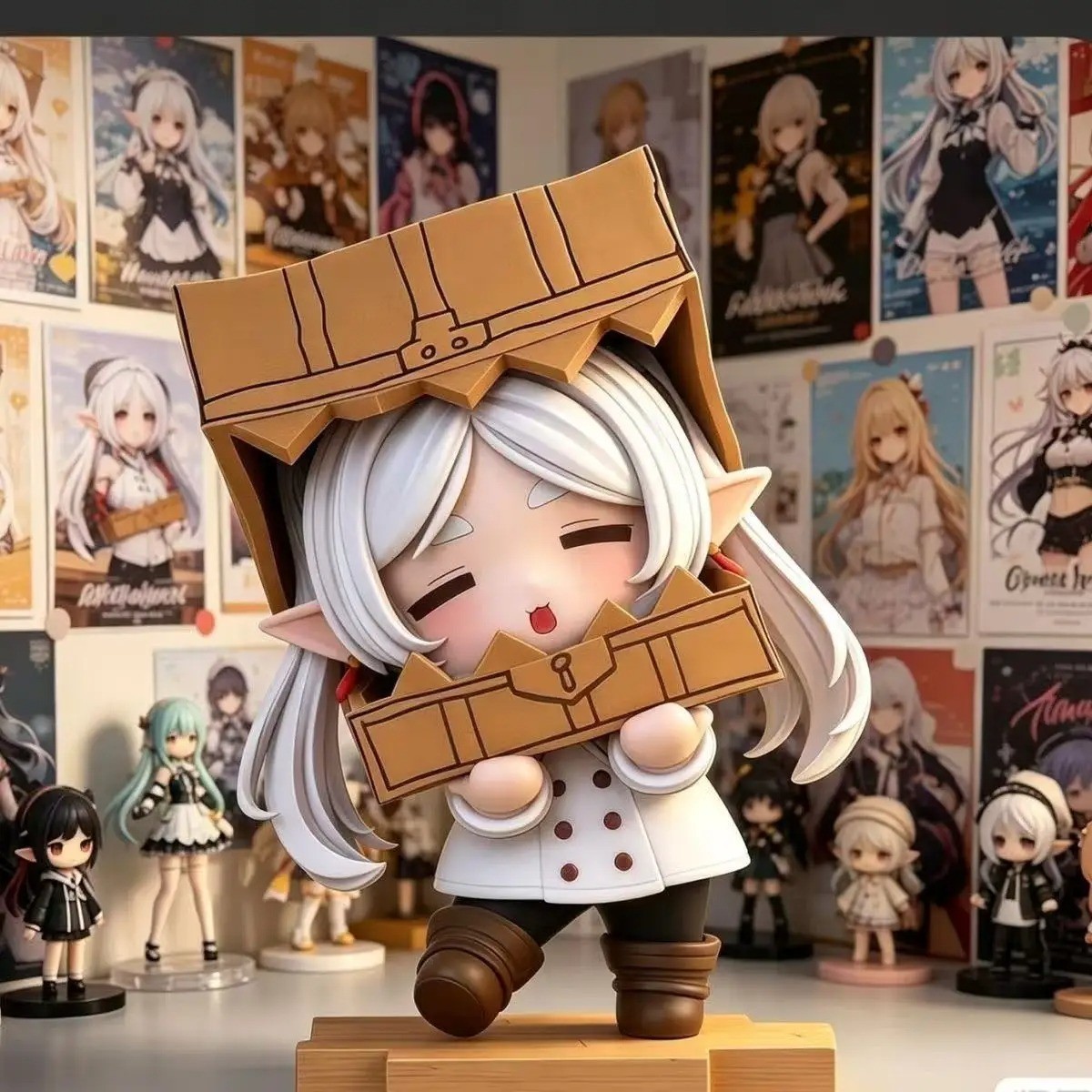 Frieren Beyond Journey’s End Q Version Frieren PVC Figure Chibi Model