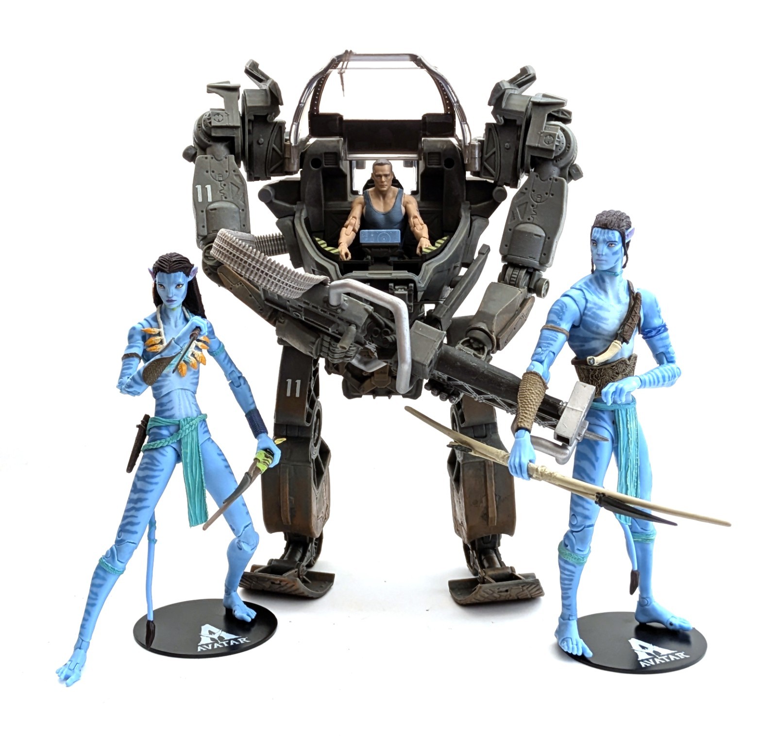2023 McFarlane Avatar Movie 7&Prime; Figure Lot Neytiri Jake Sully Quaritch Amp Suit