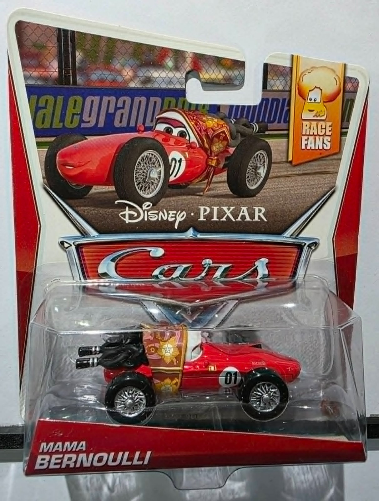Disney Pixar Cars 2 Mama Bernoulli (Race Fans) NEW