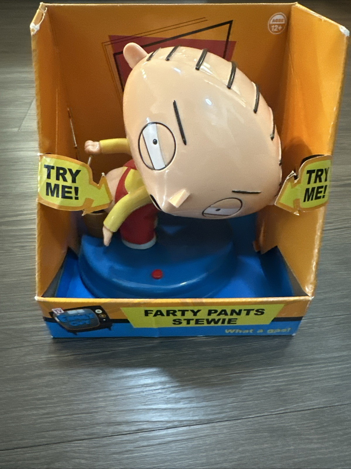 Family Guy Farty Pants Stewie Bubble Figure 2005 NEW Dead Batteries NIB Read!