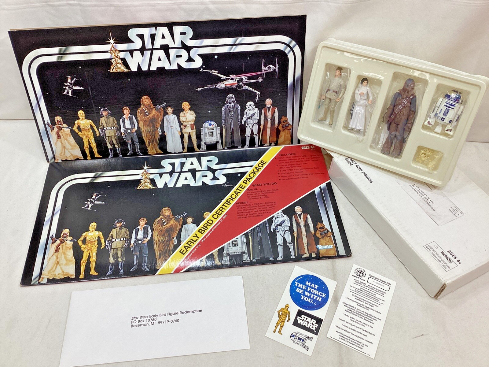 2005 Star Wars Early Bird Mail Away Figure Set NEW Complete Certificate Boxed
