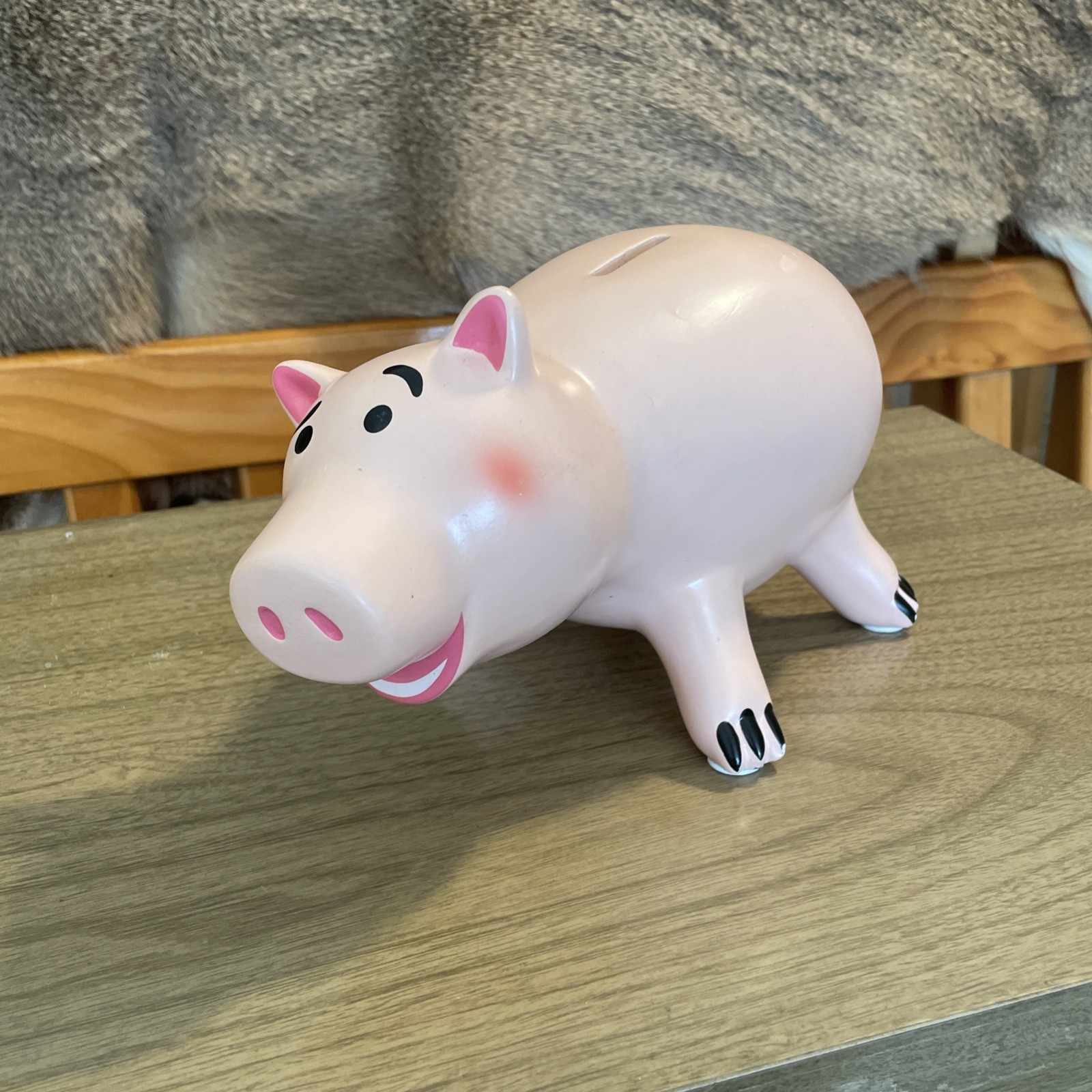 RARE Toy Story 3 Ceramic Hamm Piggy Bank Disney Store LARGE Collector 9” Long
