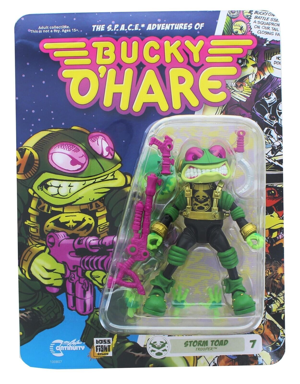 Bucky O&rsquo;Hare Storm Toad Trooper #7 Boss Fight Space Adventures Action Figure NEW