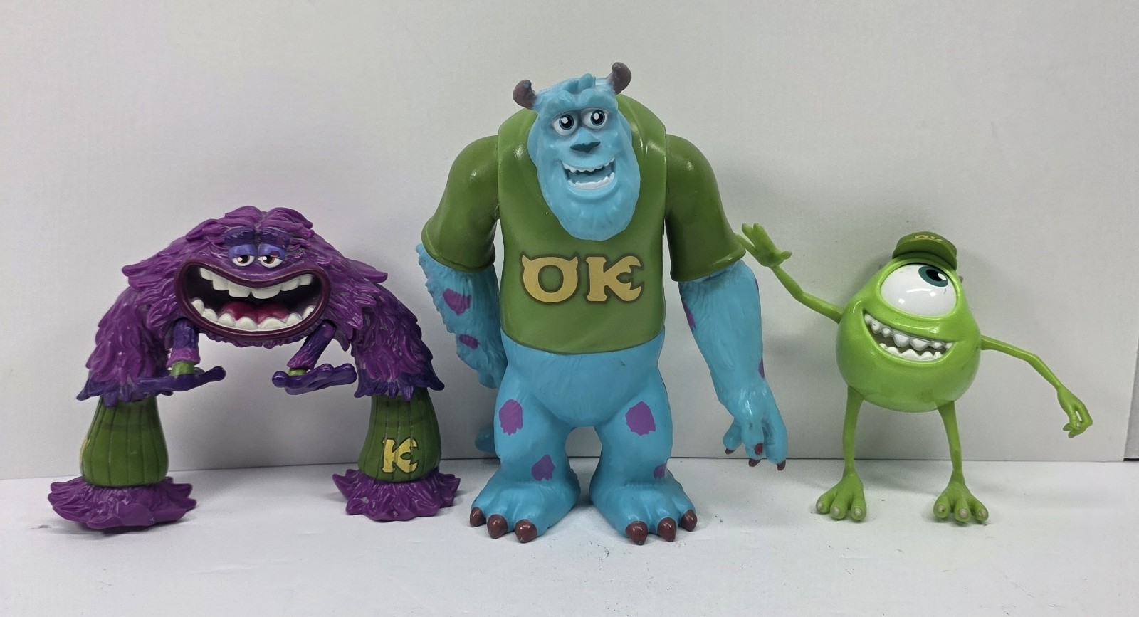 Disney Pixar Monsters Inc Mike, Sulley and Art, Action Figure Mattel Set Of 3