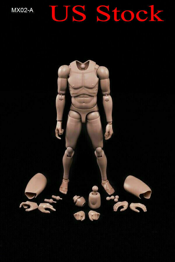 US 12 » MX02-A Europe Skin Male Action Figure Body For 1/6 Head Sculpt Models