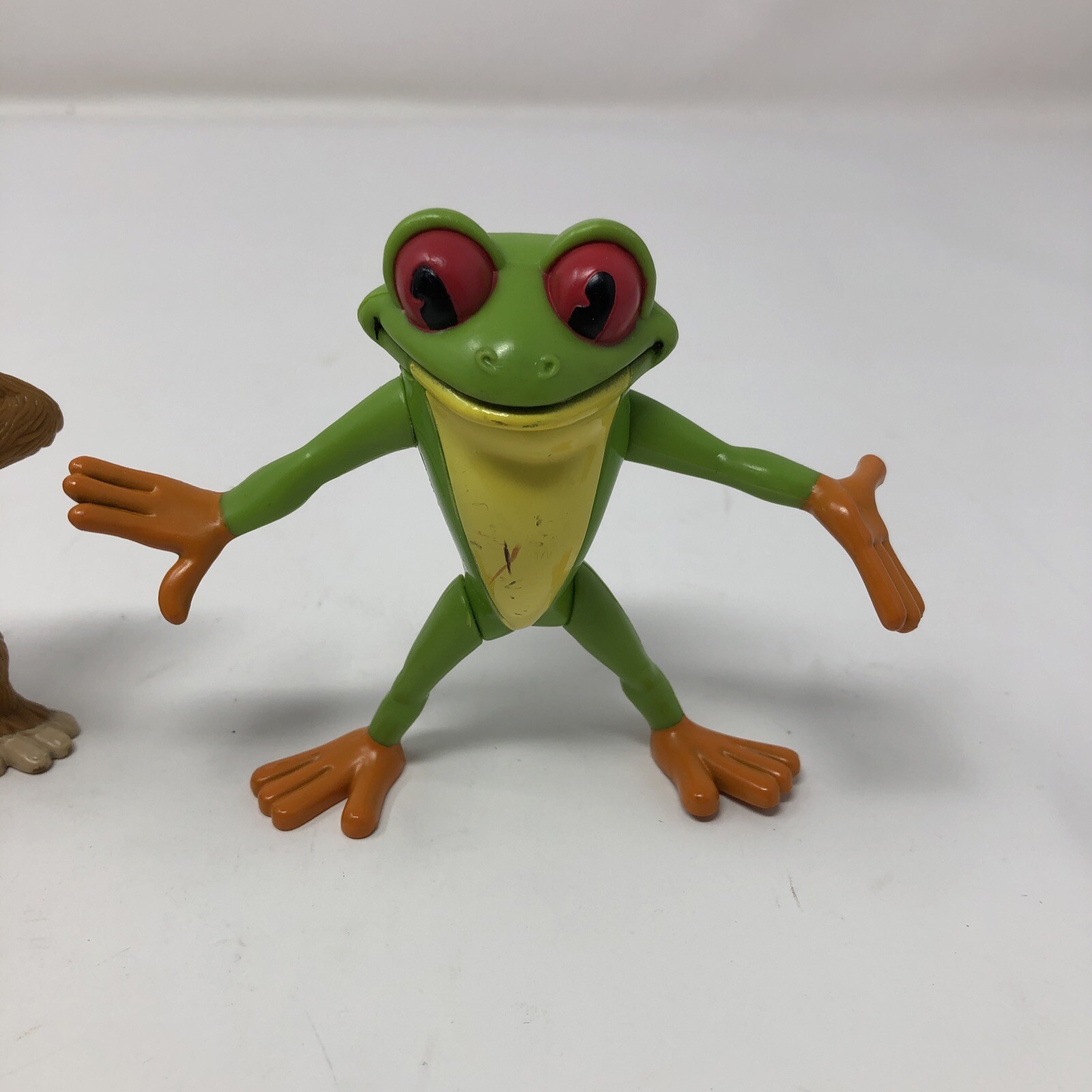(3) 2000 RFC Rainforest CafeTree Frog Ape Monkey Poseable Figure Vintage Y2K Toy