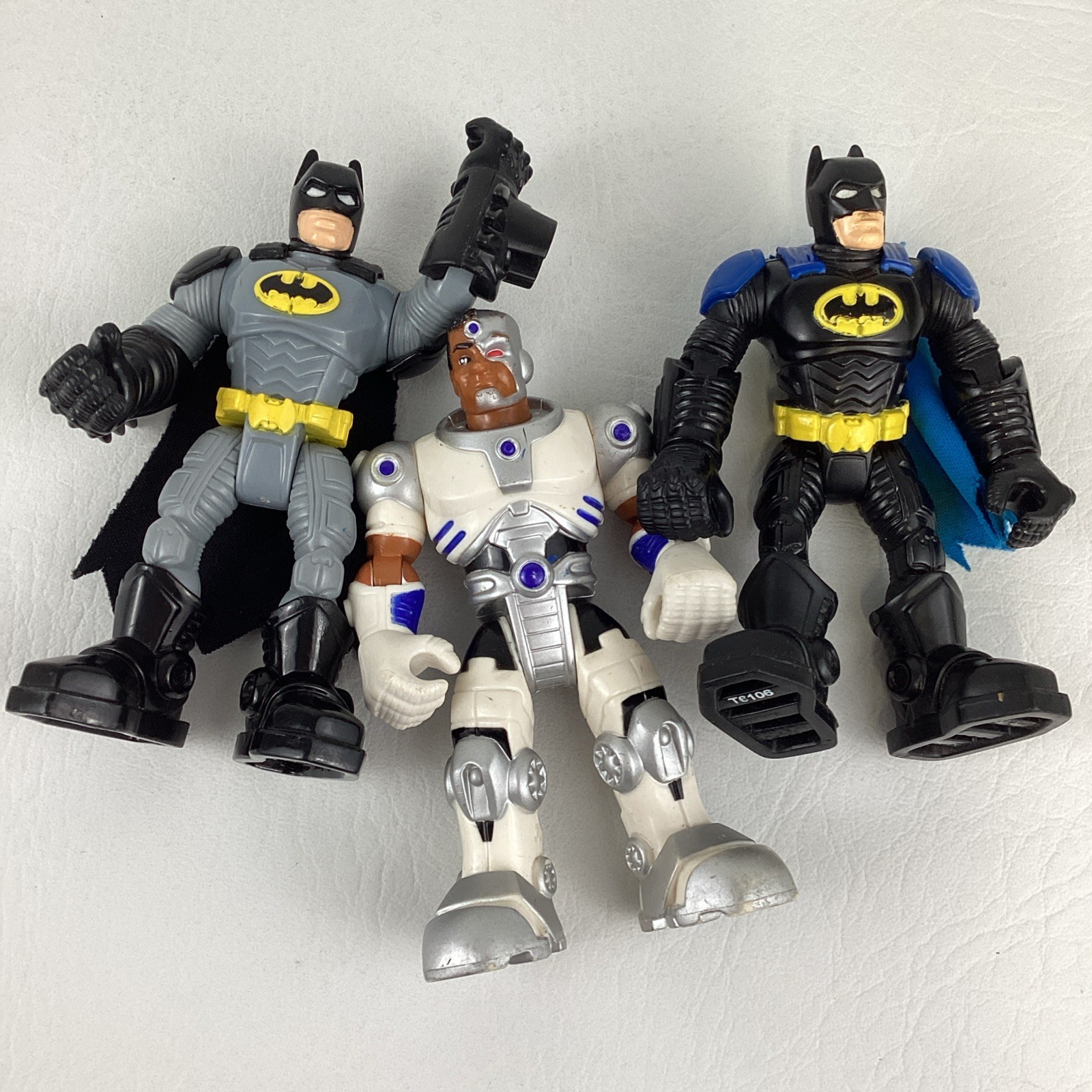 DC Comics Super Friends Hero World Action Figure Lot Batman Cyborg Mattel