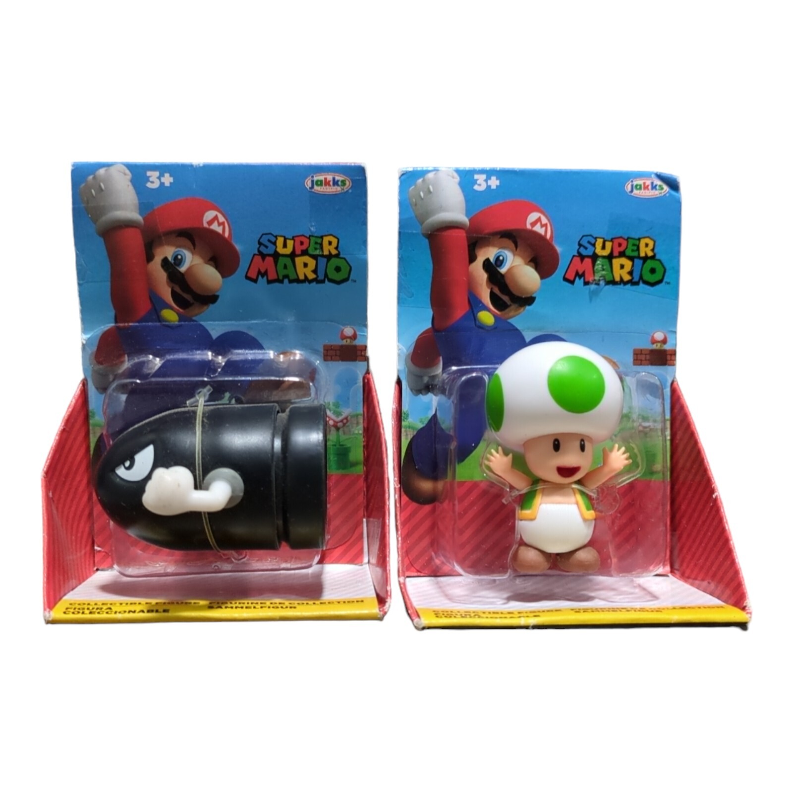 Nintendo Super Mario Bullet Bill And Toad figure Jakks 2021