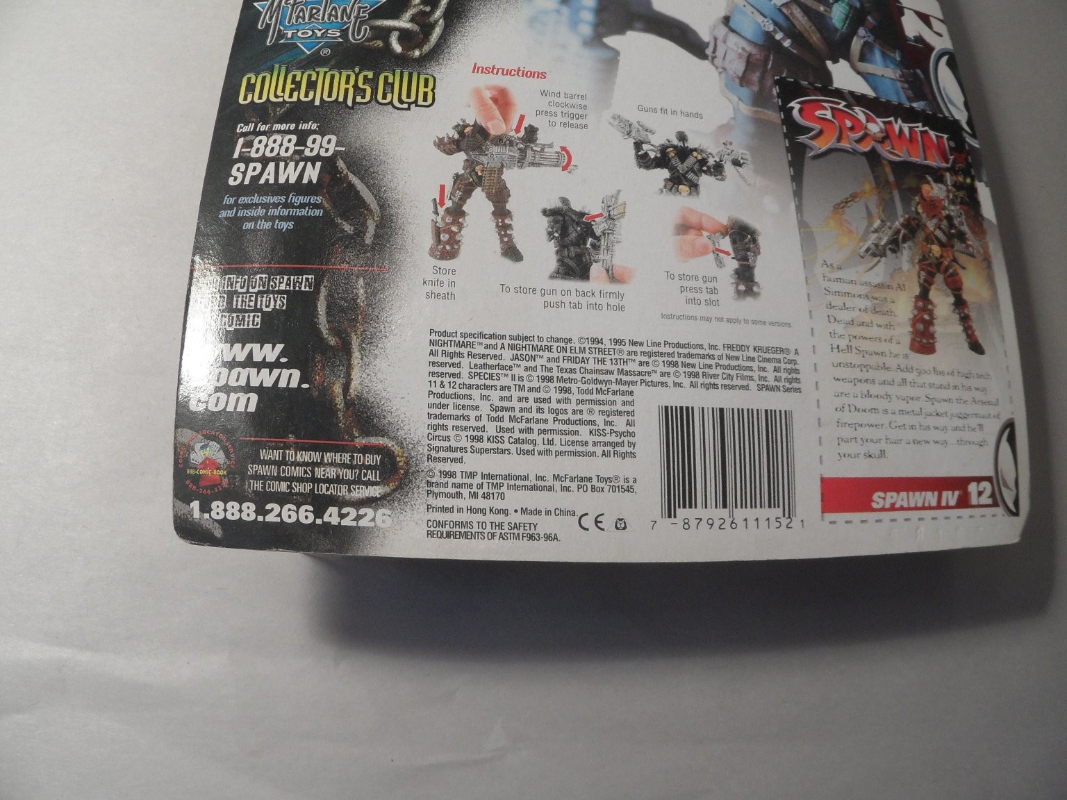 McFarlane Toys Spawn IV Action Figure 7in Scale 5 Weapons Gatling Gun