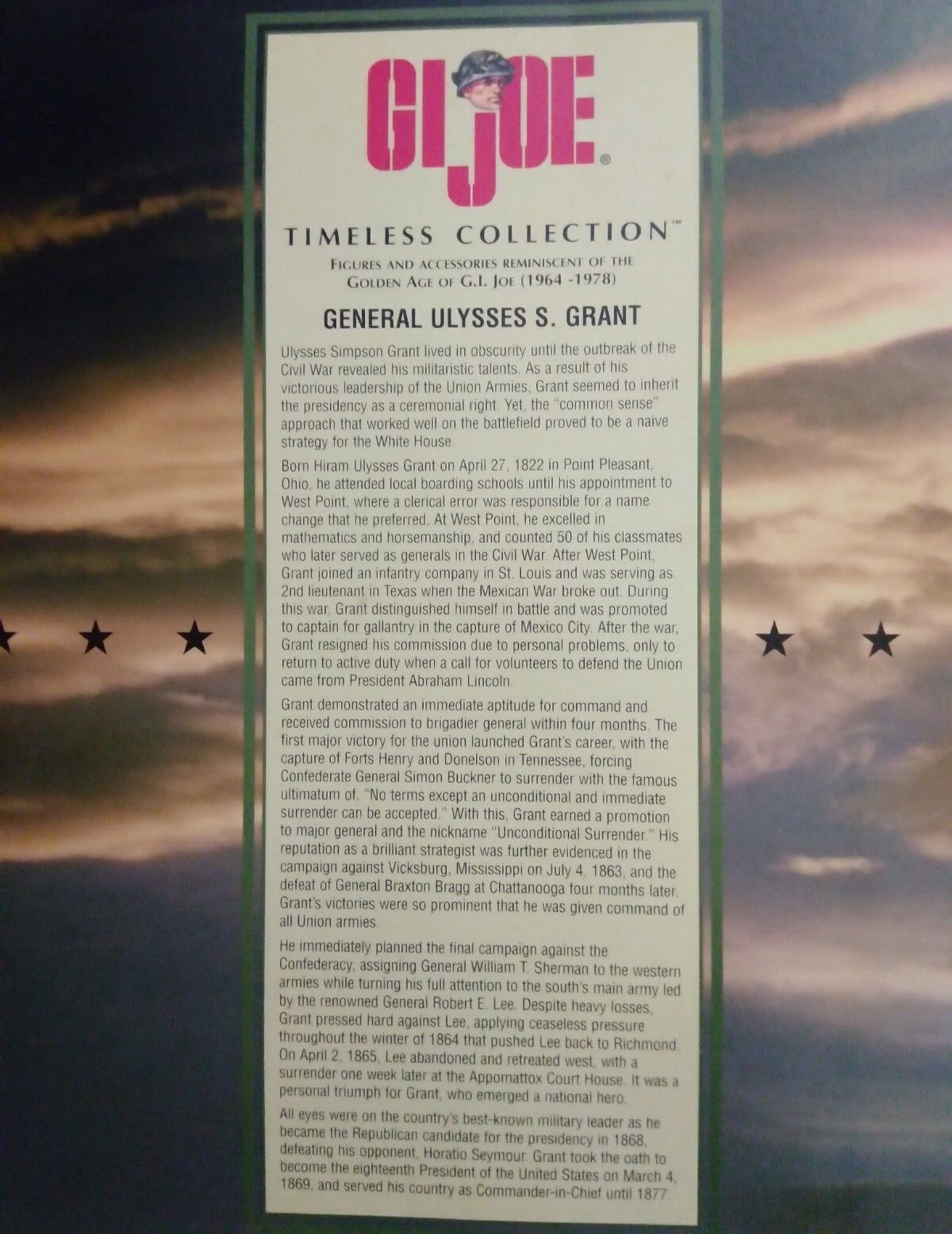 Hasbro GI Joe Timeless Collection General Ulysses S. Grant Walmart Exc 12 Inch