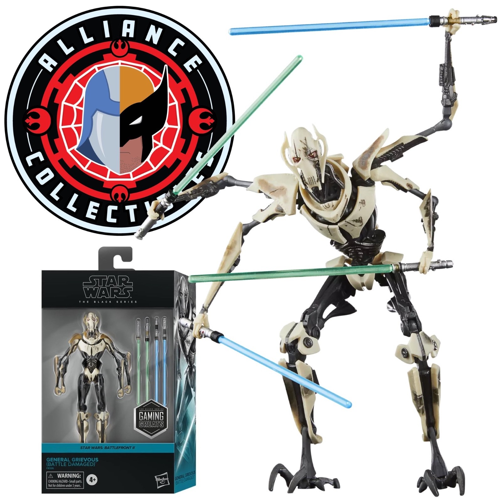 2023 Star Wars Black Gaming Greats 25 GENERAL GRIEVOUS 6&Prime; Deluxe Hasbro Figure