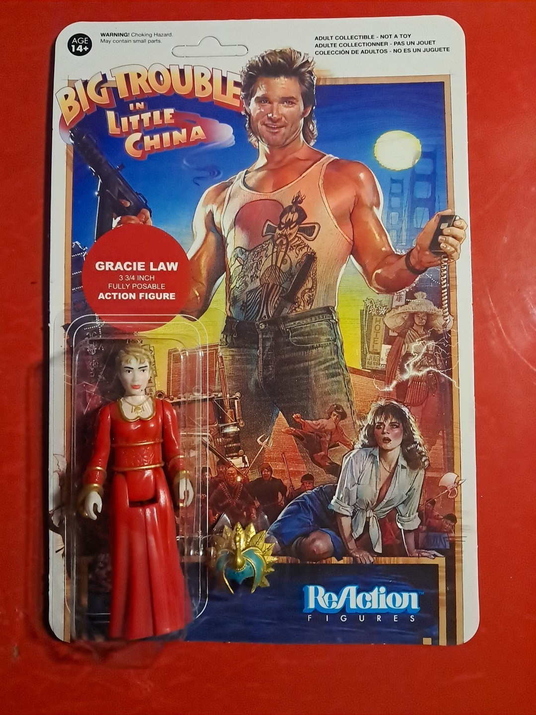 Big Trouble in Little China Gracie Law ReAction Figure FunKo X Super 7 New