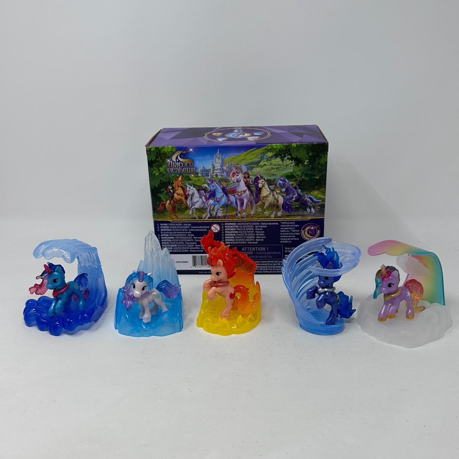 Spin Master Unicorn Academy Magic Gemstone Collectibles Fantasy Horse Set of 5