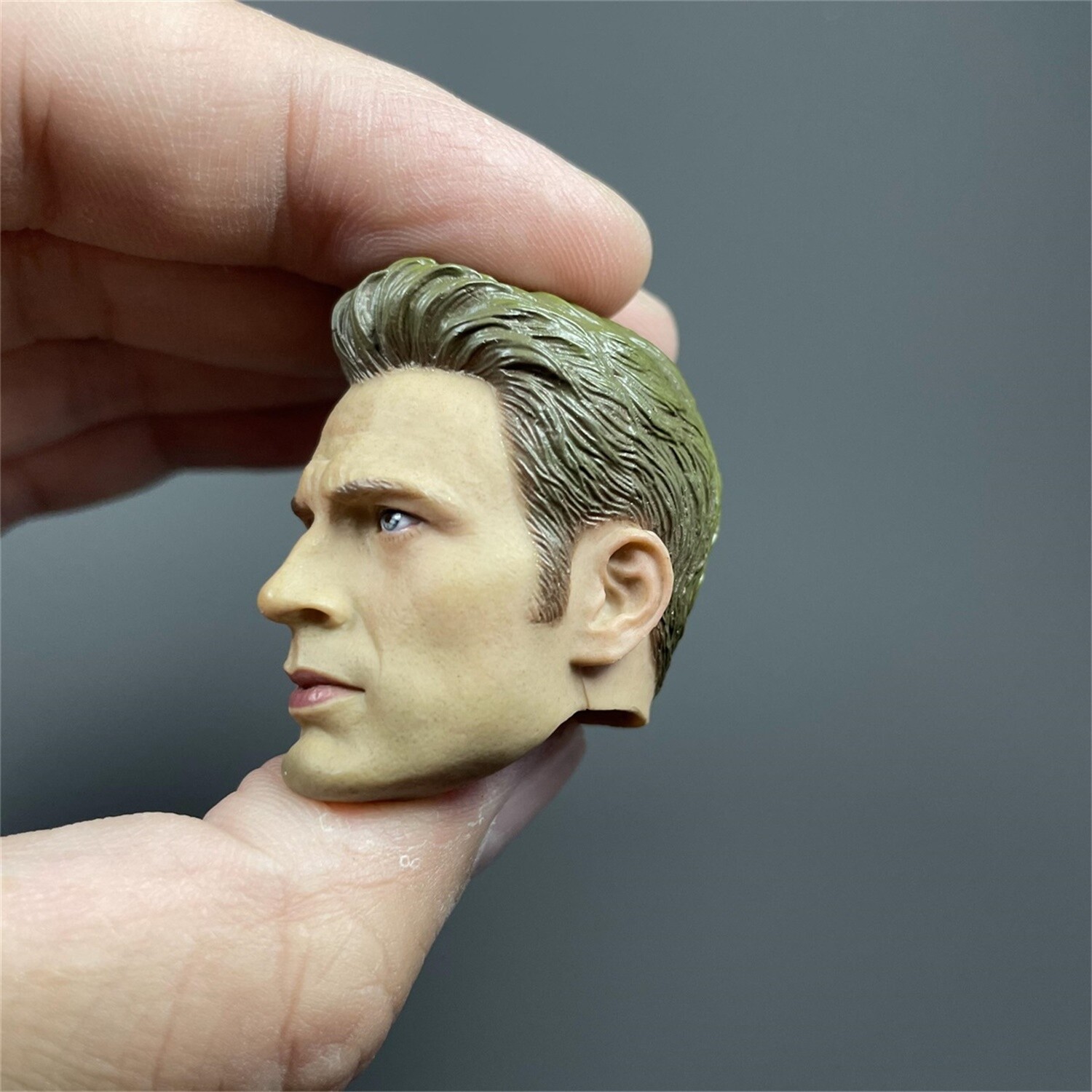 1/6 Scale Chris Evans Steve Captain Head Carving Sculpt Model Toys