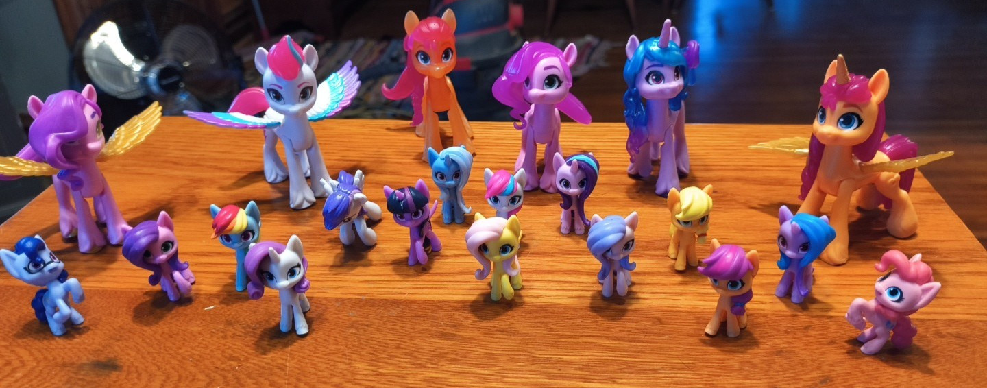 My Little Pony Lot OF 21 , 6 BIG 15 TINY