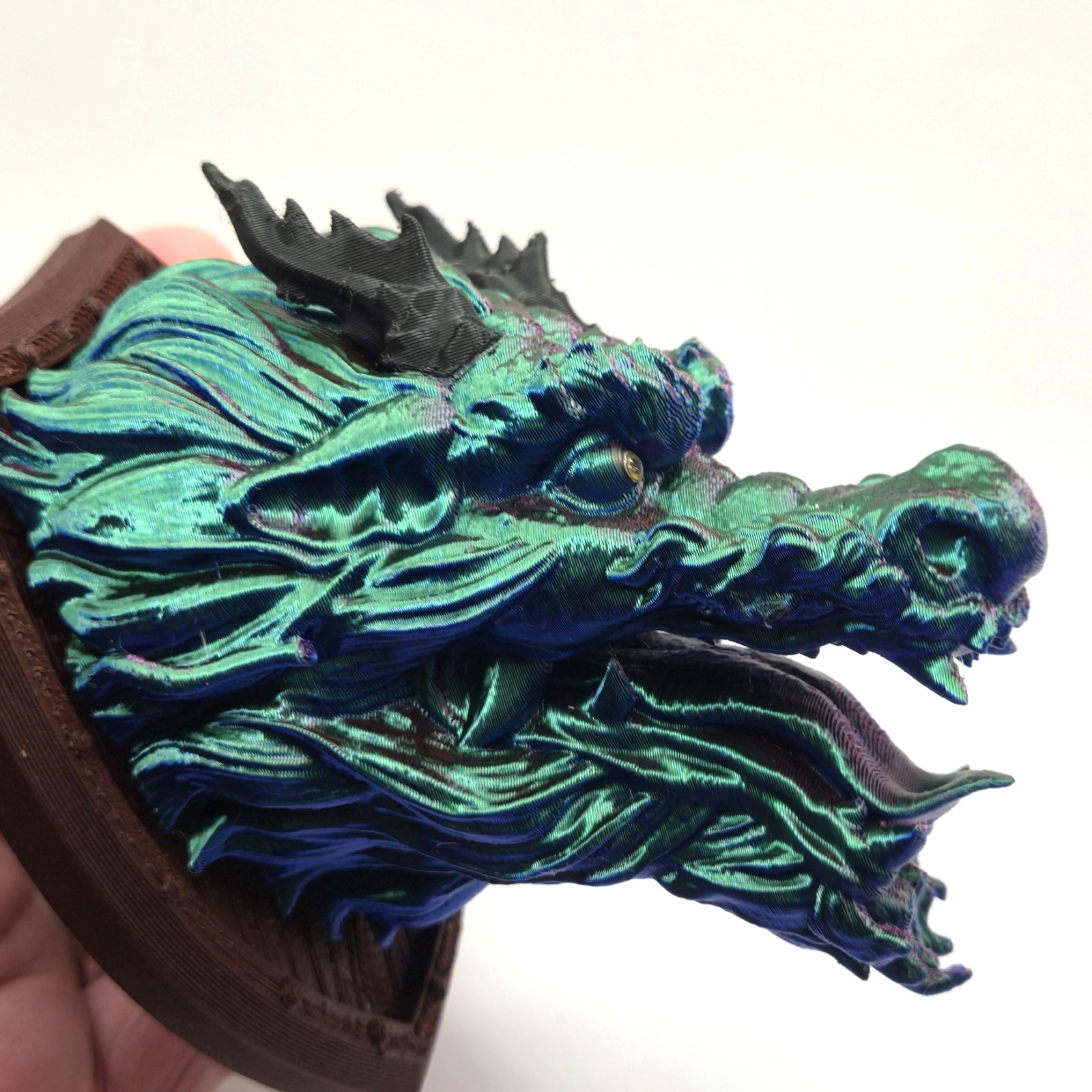 Eastern Dragon Head Fantasy Trophy Collector Figure 3D Printed Handmade toy Gift