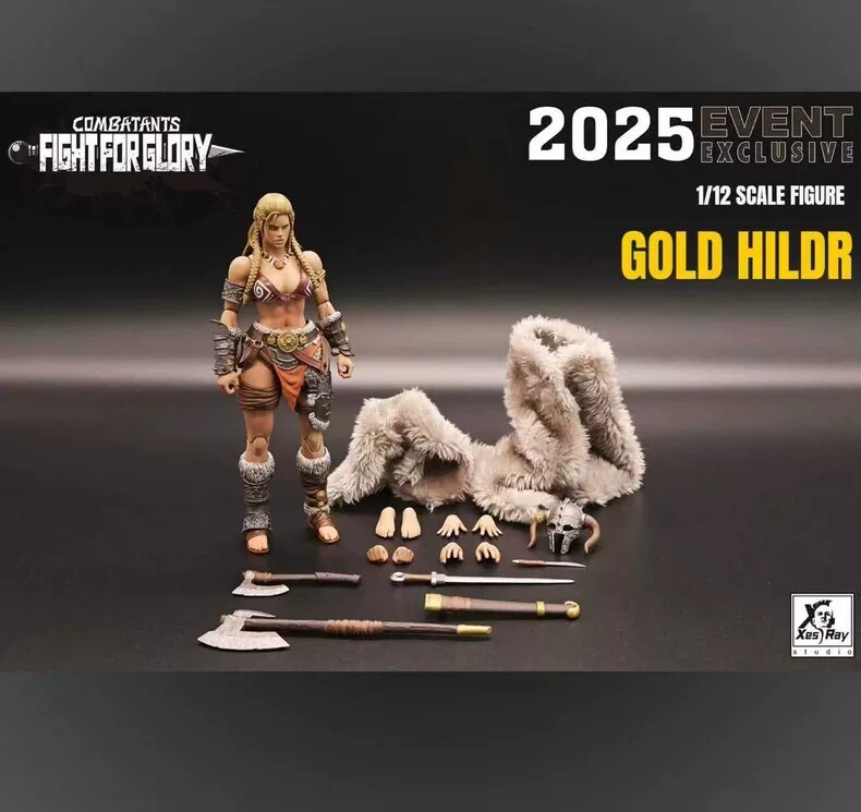 1/12 Xesray Studio Fight for Glory Combatants Exclusive Gold Hildr Action Figure