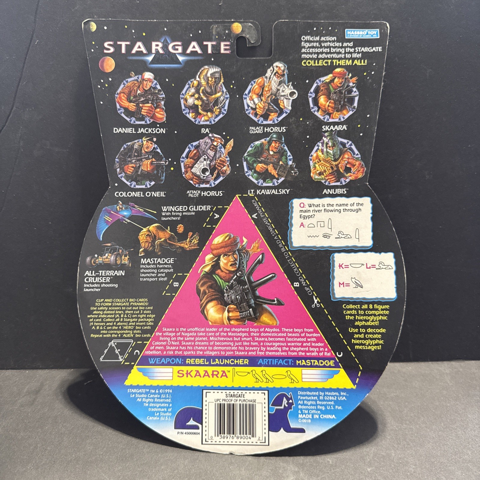 STARGATE Captain O&rsquo;Neil, Daniel, Skaara and Lt. Kawalsky by Hasbro LOT of 4
