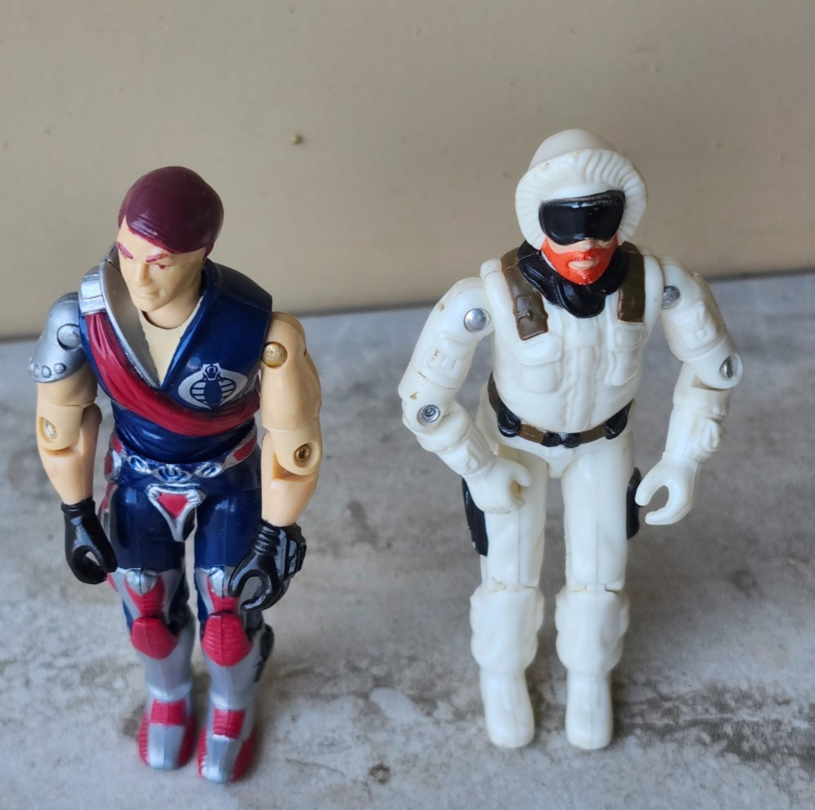 Vintage GI Joe Pair 1980s Snow Job Artic Trooper and TOMAX