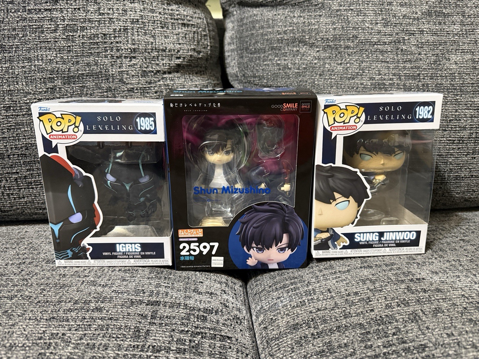 Nendoroid Sung Jinwoo Solo Leveling And Funko Pop 1982 And Igris Funko Pop 1985