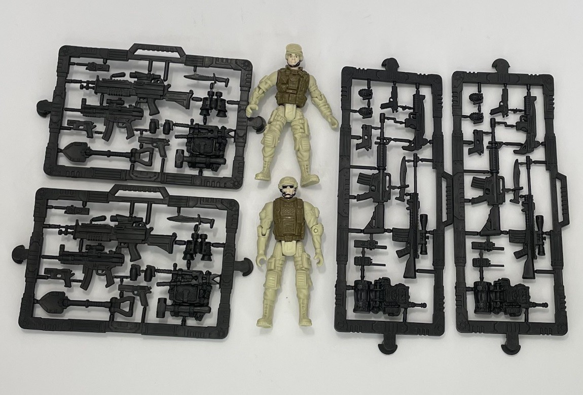 Vintage Chap Mei Soldier Force Soldiers And Weapons Parts Lot