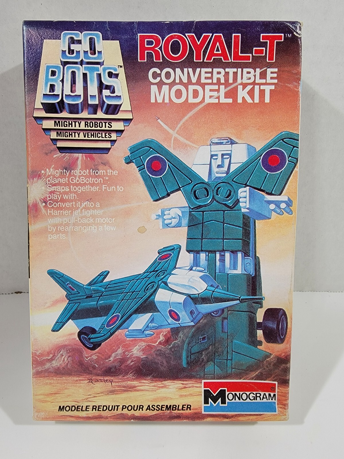 Vintage GoBots Go Bots Monogram 6068 Royal-T Convertible Model Kit w/ Box Sealed