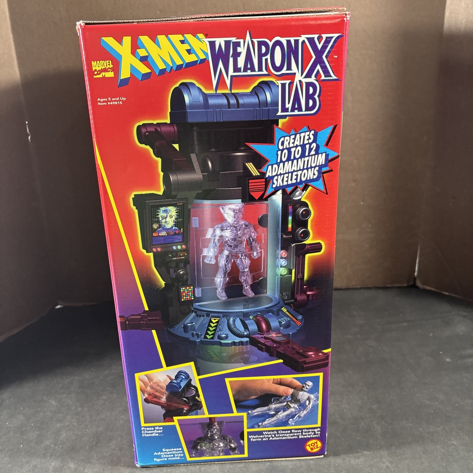 X-MEN WOLVERINE WEAPON X LAB MARVEL COMICS NEW TOY BIZ VINTAGE PLAYSET