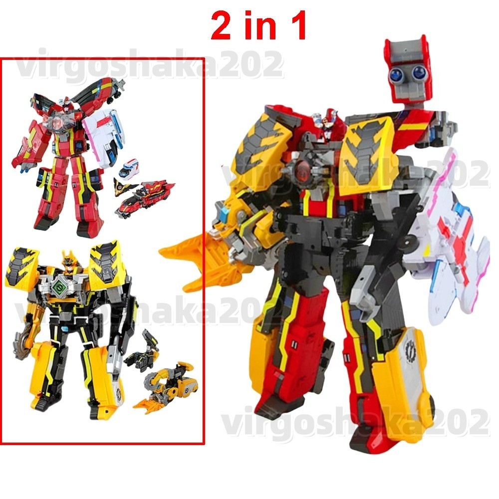 Gaint Savers Rescue Engine Deluxe Transformation Robot Action Figure Car Toys