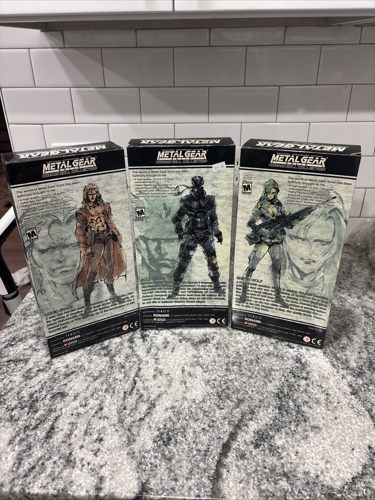 Metal Gear Solid Konami Doll Collection 12&Prime; Solid Snake, Liquid Snake & Sniper W