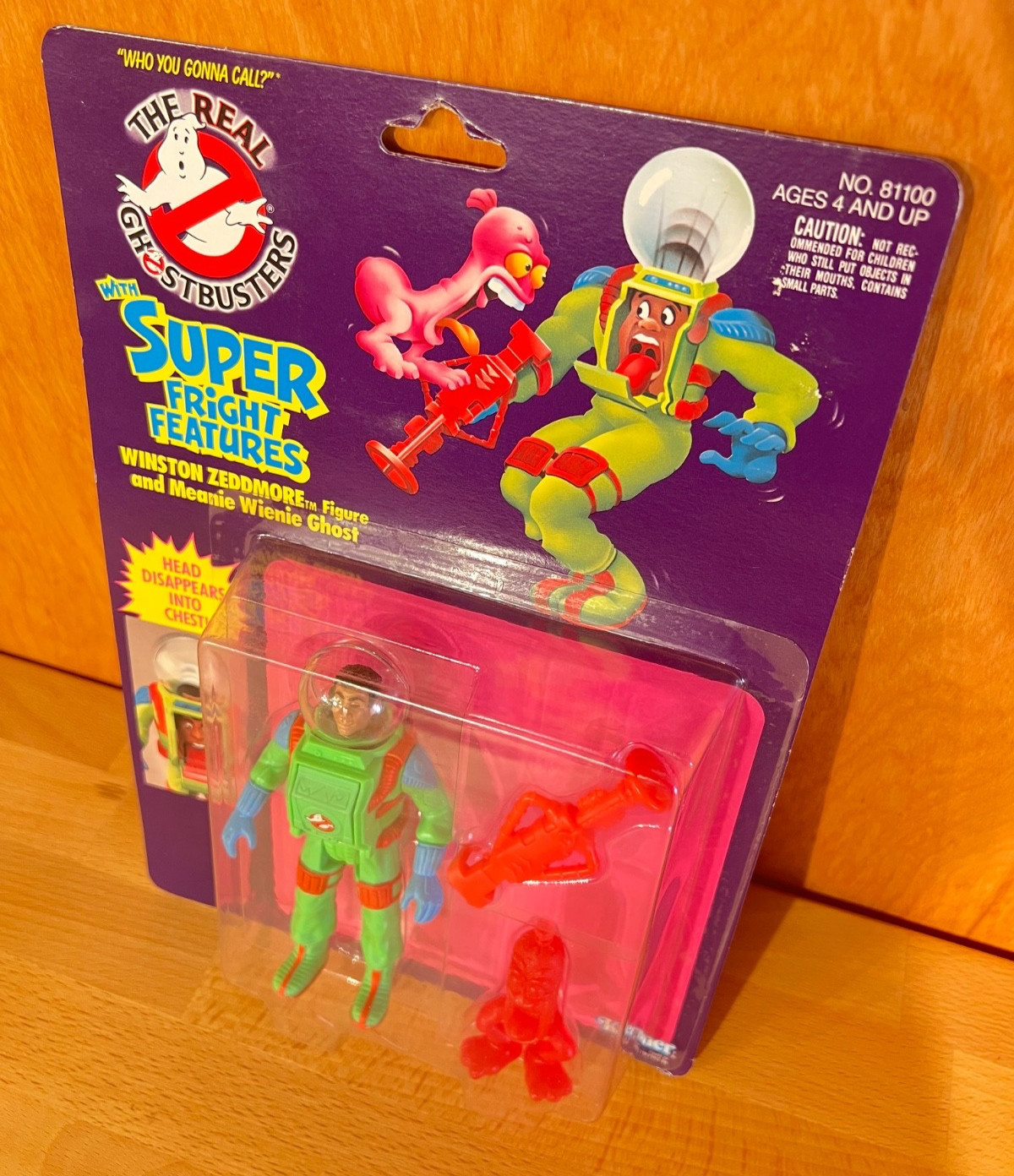 1986 Real Ghostbusters Winston Zeddmore Meanie Wenie Ghost Super Fright Features