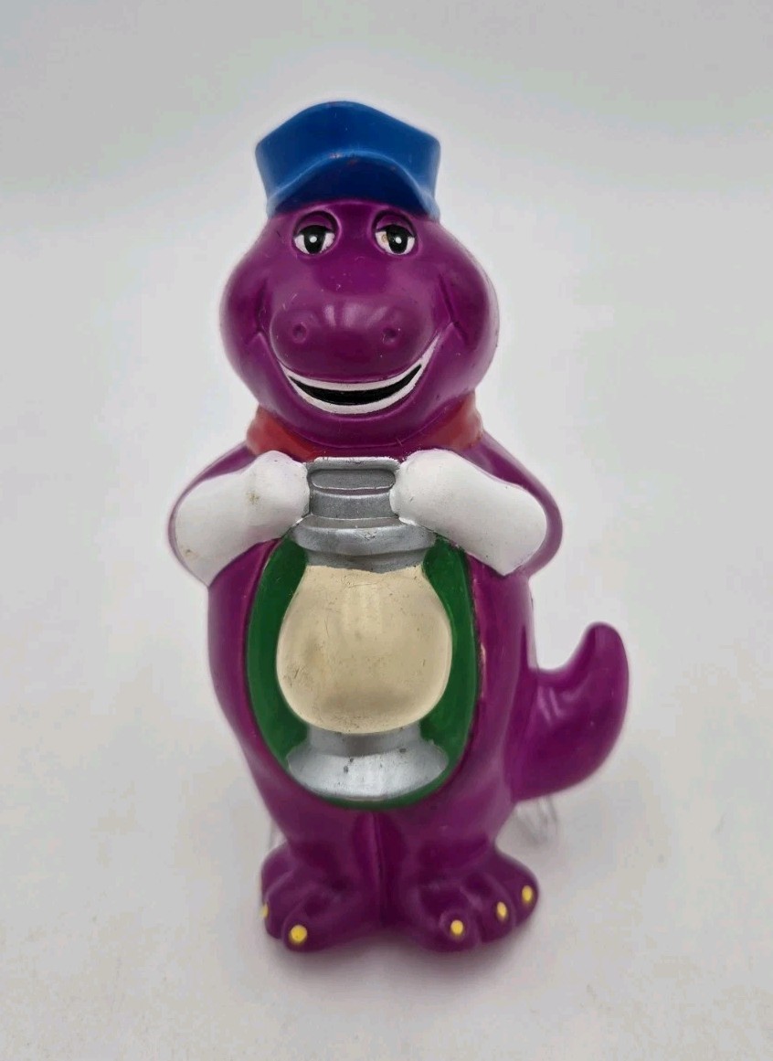 The Lyons Group PBS Kids 3&Prime; Barney Flashlight Vintage 1992-1993