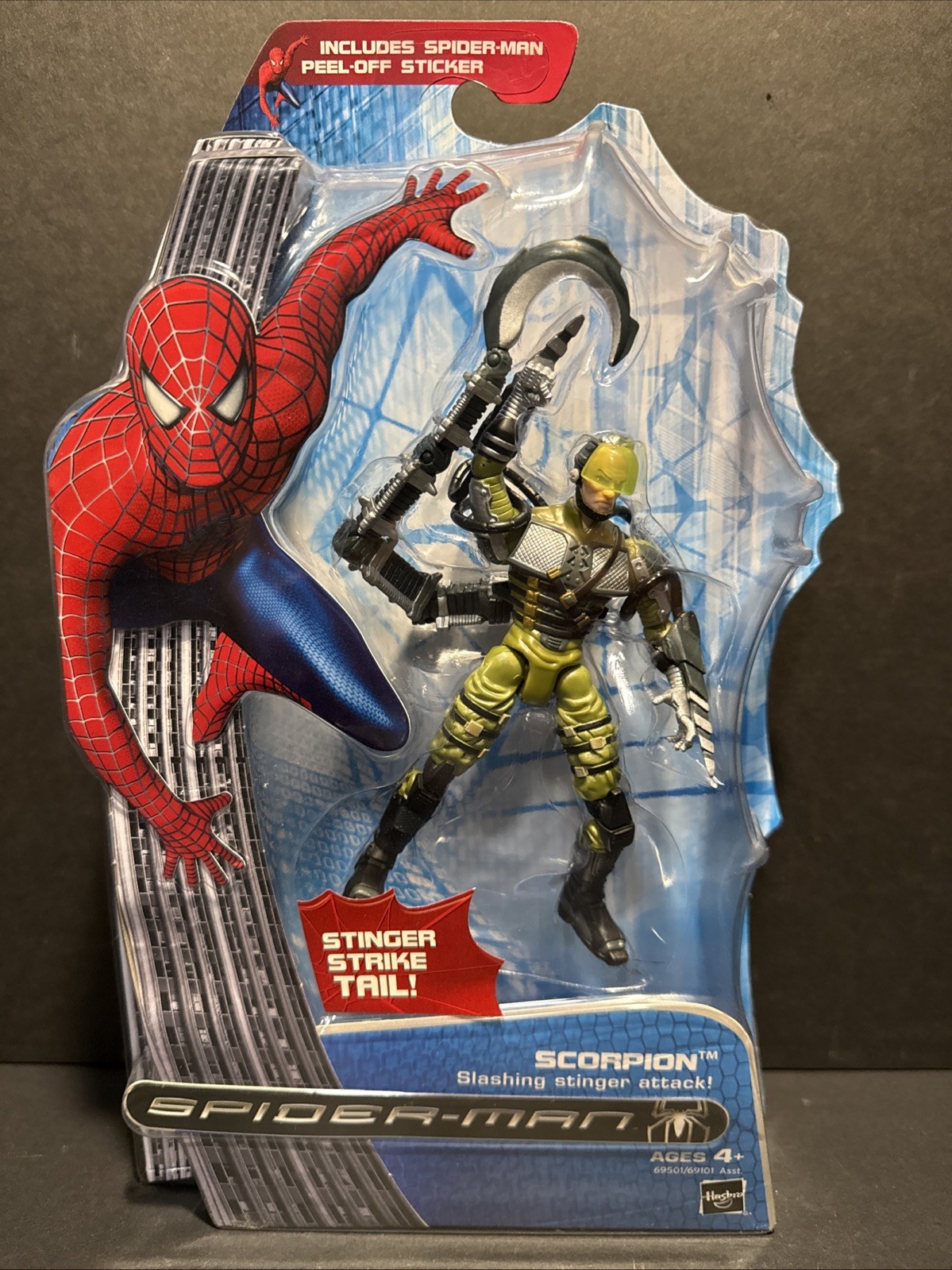 Spider-Man Scorpion with Stinger Strike Tail Action Figure Hasbro 2007