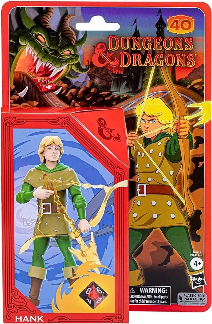 Dungeons & Dragons Cartoon Classic Bobby & Uni, Diana, Hank 6&Prime; Action Figure Set