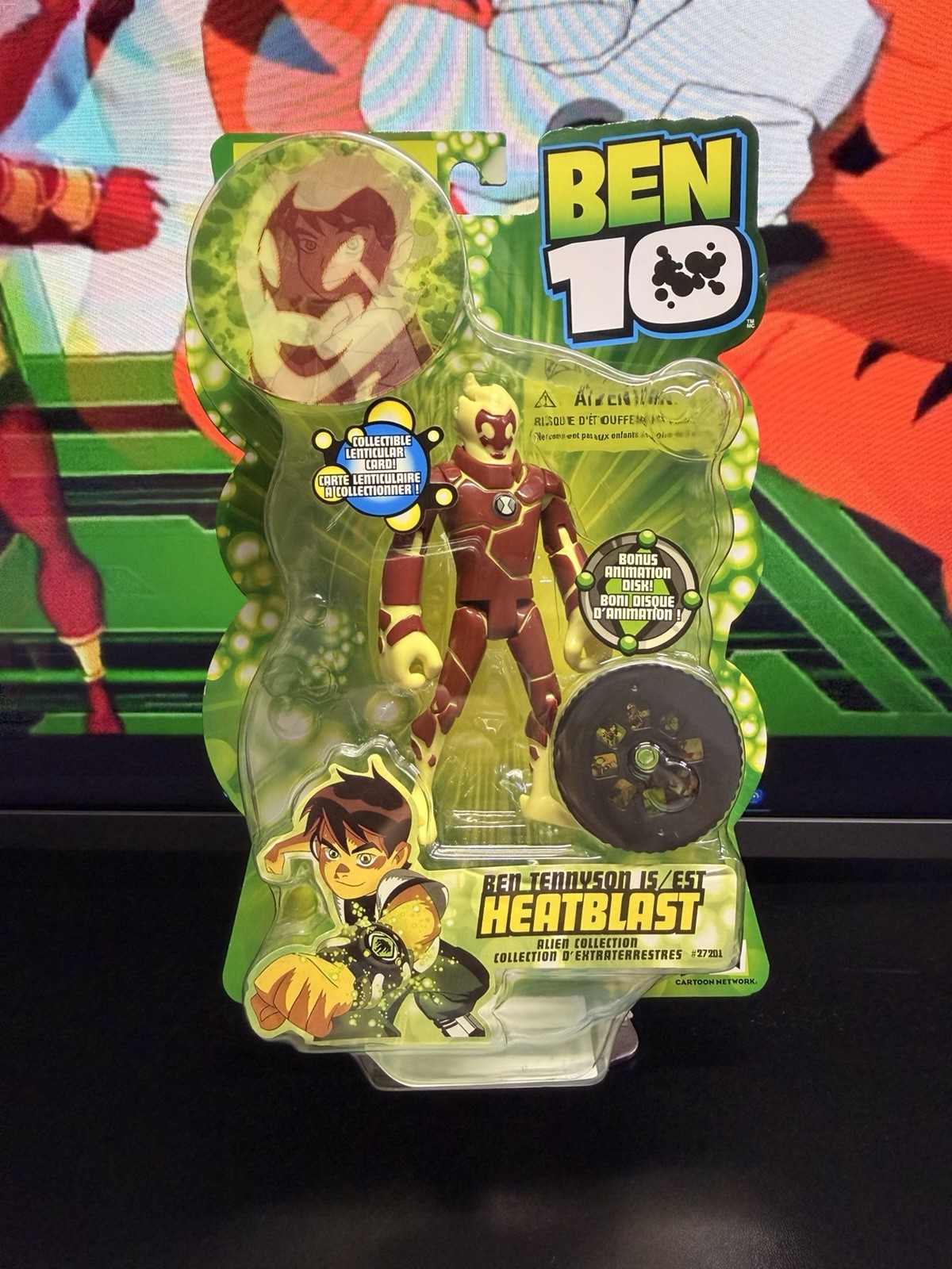 Ben 10 HeatBlast Alien Collection Action Figure – Bandai 2006 Series 1 CN
