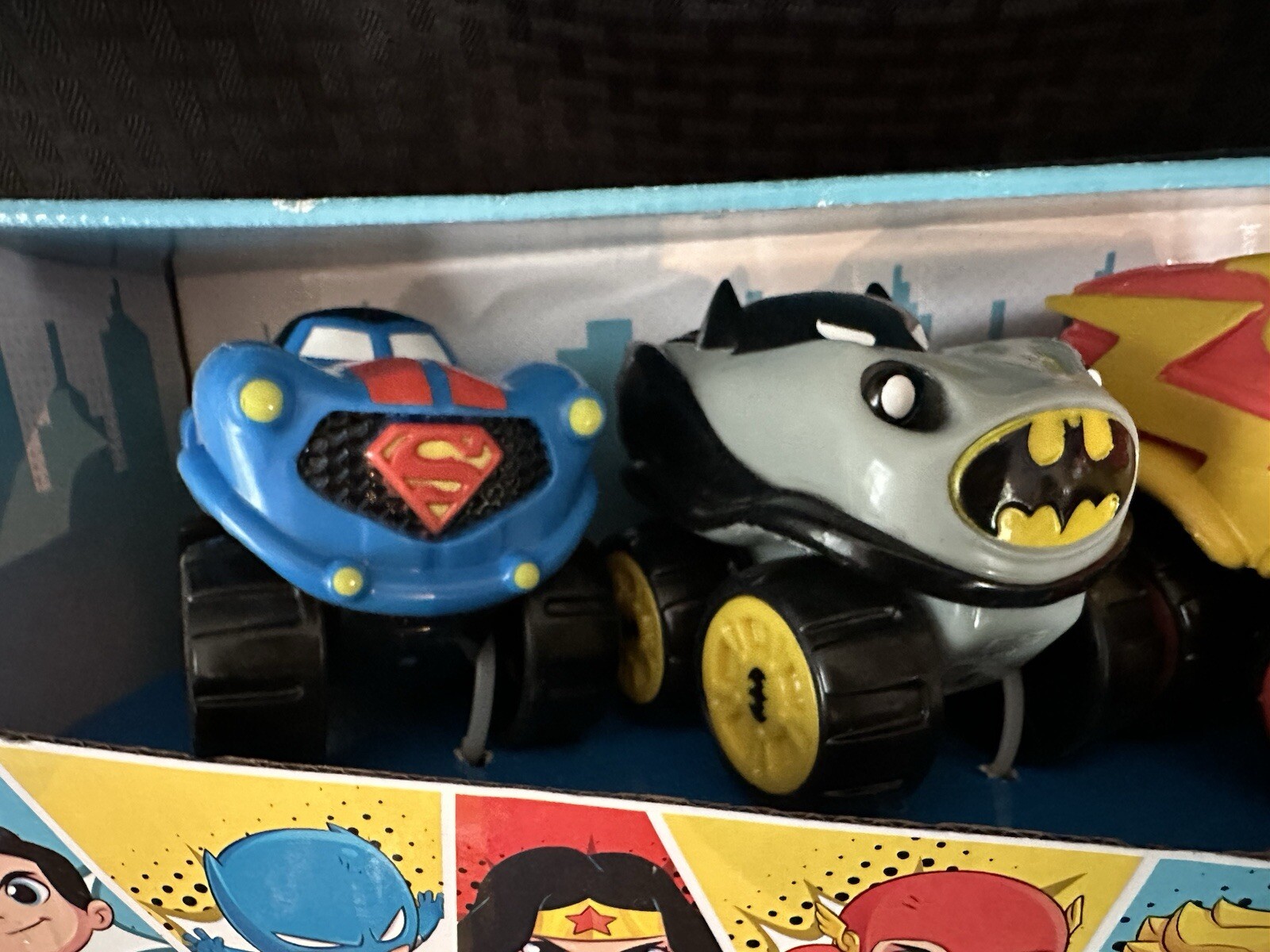 Herodrive DC Super Friends Speed Squad 4 Pack Vehicle Set New in Box