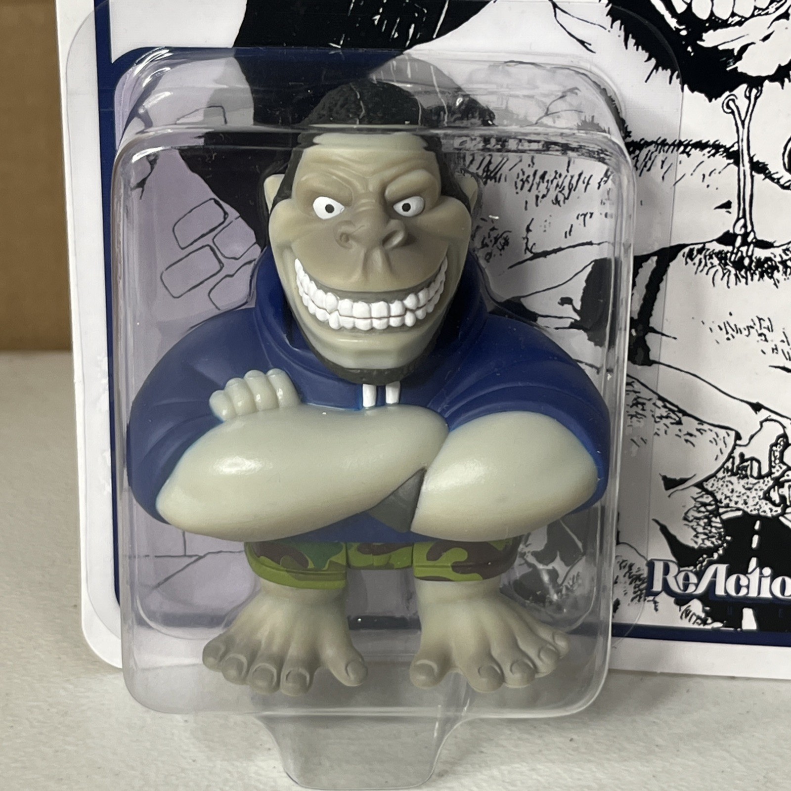 Super7 ReAction Gorilla Biscuits reaction figure camo short nyhc sxe
