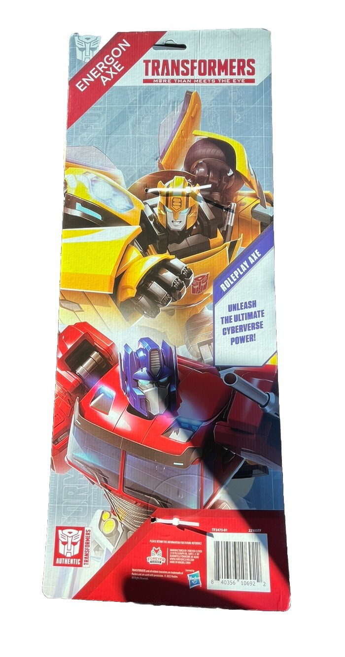 Hasbro Transformers Energon Axe Sword Roleplay Weapon 18” Toy New