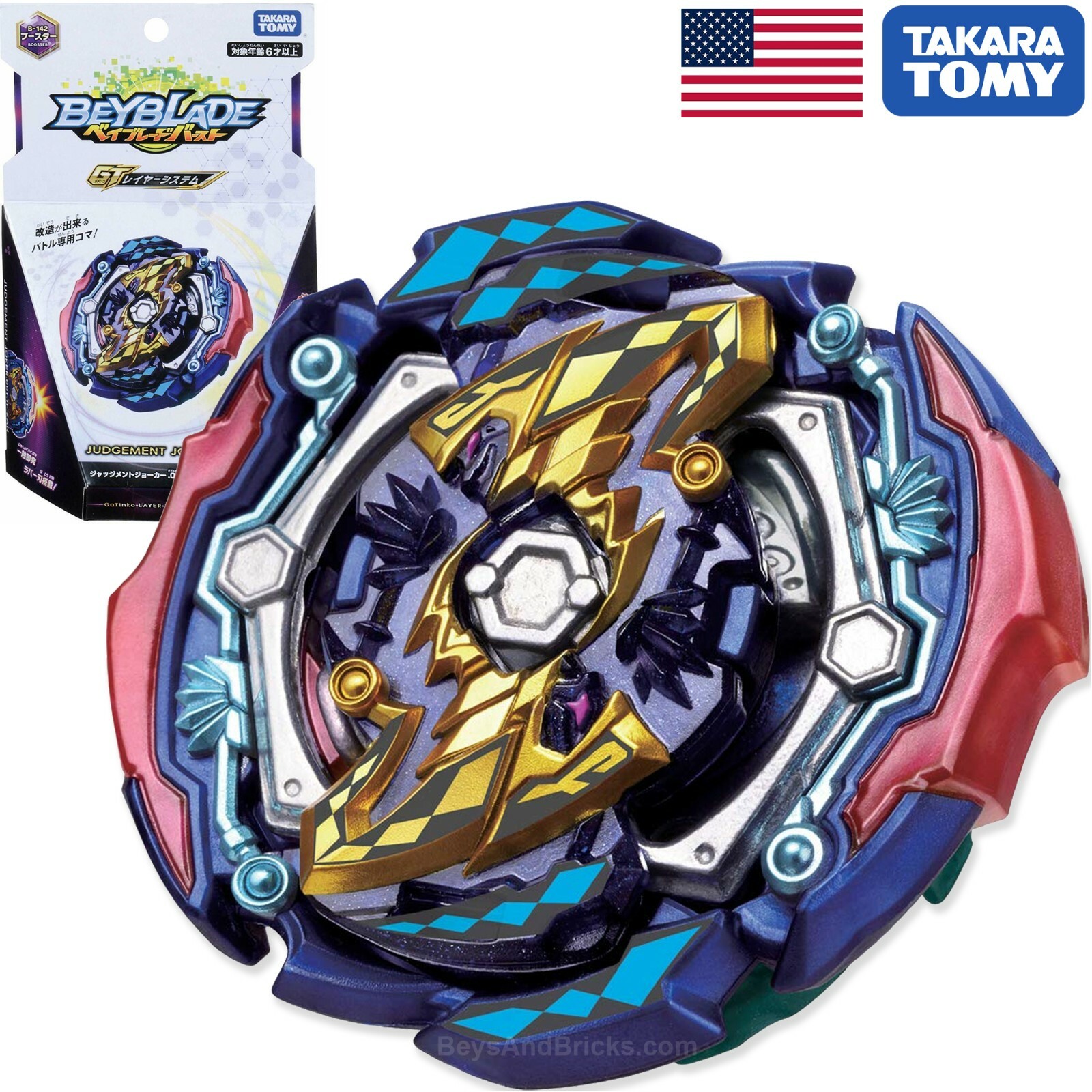 TAKARA TOMY Judgement Joker .00T.Tr Burst GT Rise Beyblade B-142 – USA!