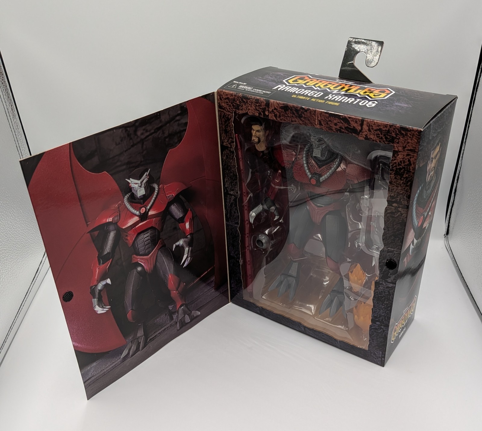 NECA Gargoyles Ultimate Armored David Xanatos Action Figure – New in Box 8&Prime;