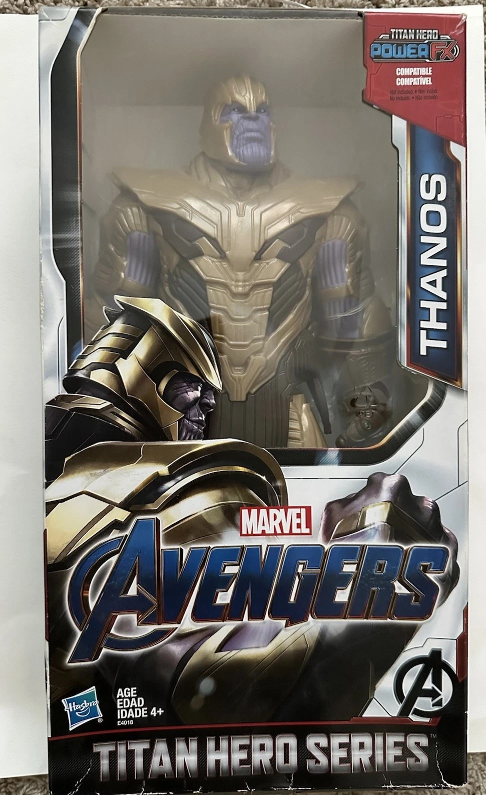 Avengers End Game Titan Hero Series Power FX Thanos 12&Prime; Action Figure B4