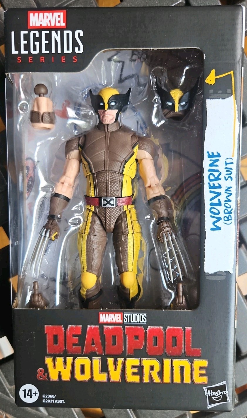 Deadpool & Wolverine Marvel Legends Wolverine Brown Suit 6&Prime; Action Figure X-Men