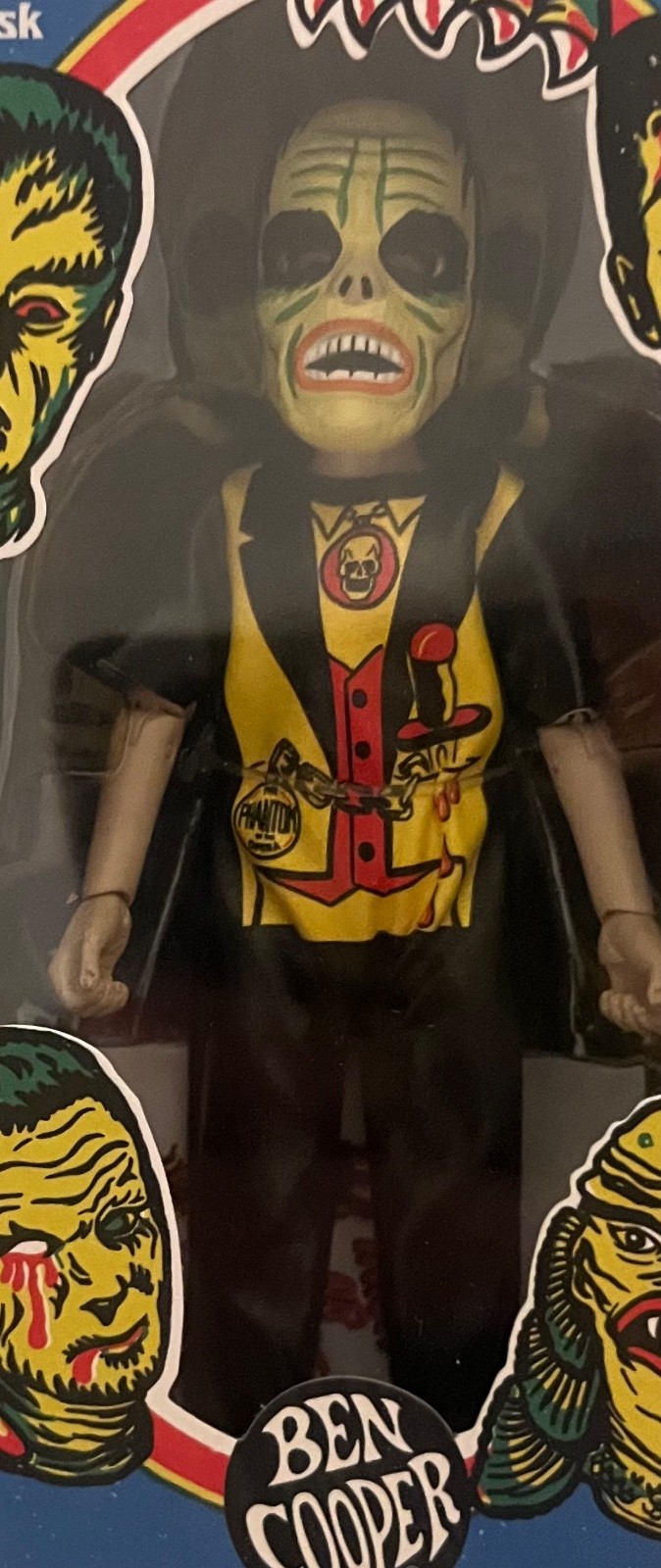 NECA BEN COOPER MONSTER PHANTOM 5.5&Prime; FIGURE with COSTUME & MASK