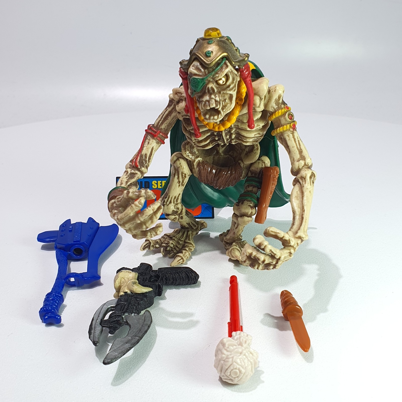 Vtg Skeleton Warriors DAGGER figure A 100% COMPLETE original 1994 Playmates