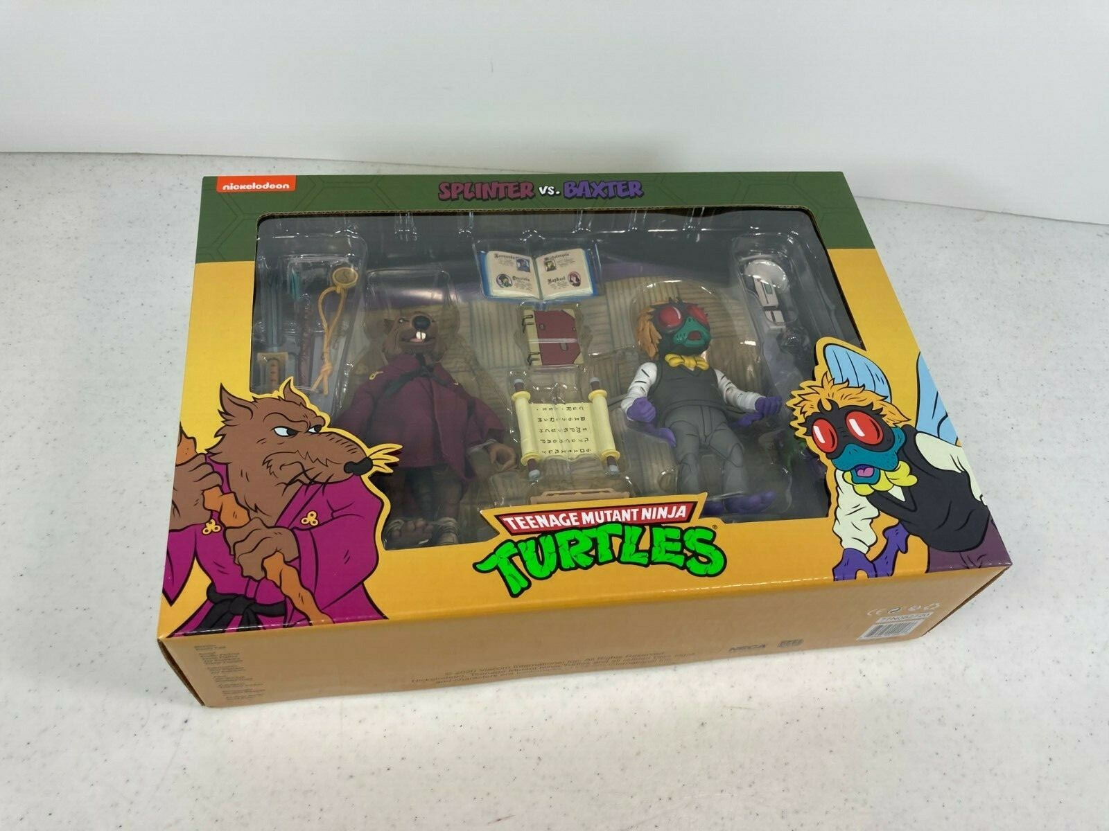 TMNT NECA Cartoon Splinter and Baxter Original Release