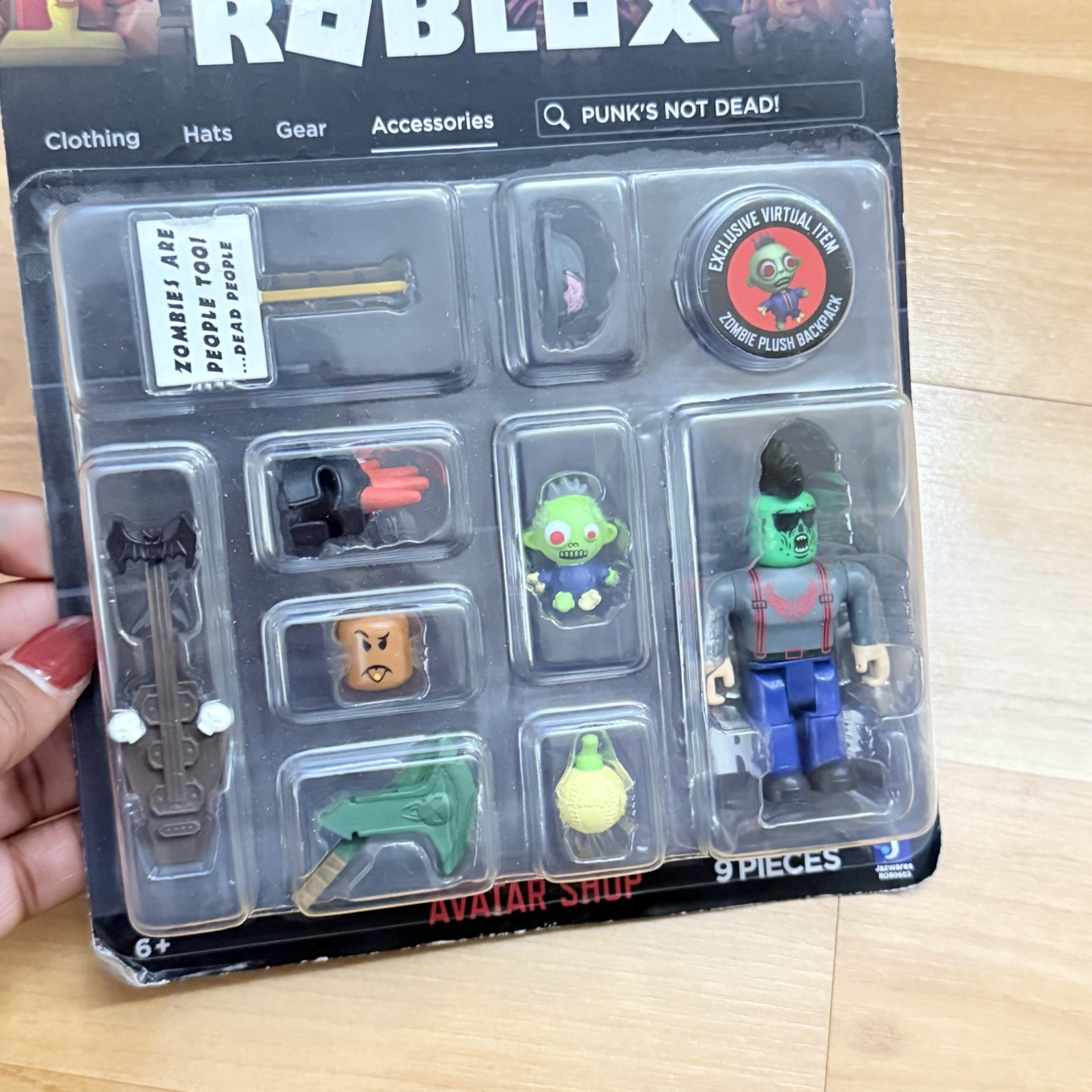 ROBLOX Avatar Shop Punk’s Not Dead Toy Set Figure with Code New Sealed!
