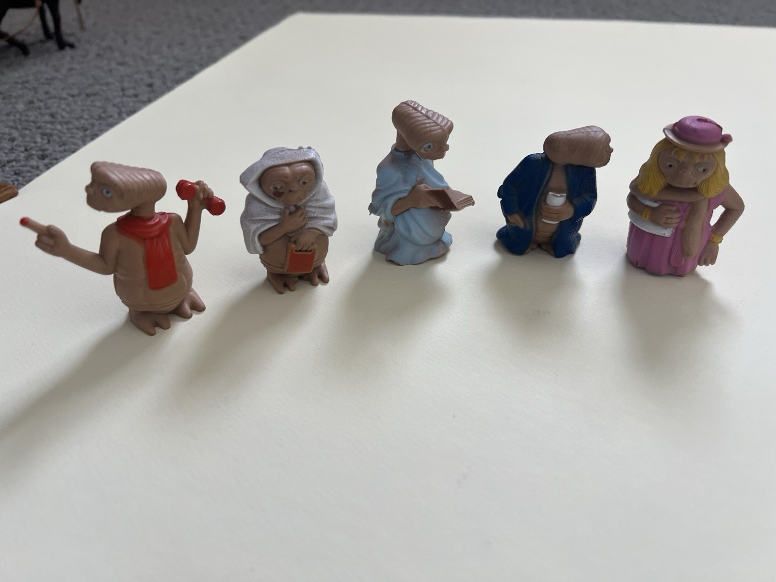 Vintage 1982 LJN E.T. The Extra Terrestrial Figure Gift Set of 5 ET Figures