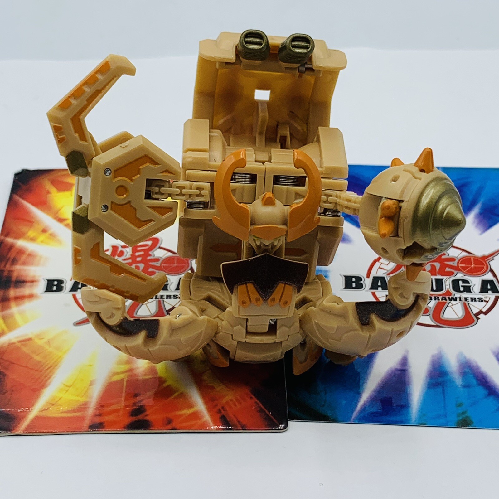 Bakugan Krakix Subterra Gundalian Invaders 650G & Rock Hammer 70G Spin Master