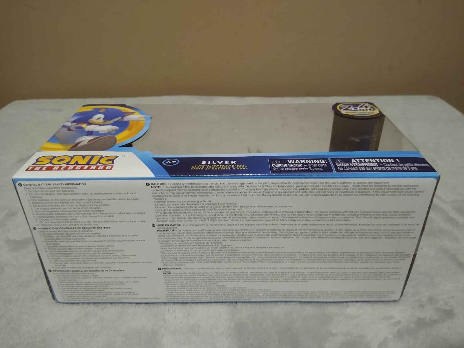 Sonic The Hedgehog Silver Radio Control Car MISB 2022 NKOK 2.4 GHz ~NEW