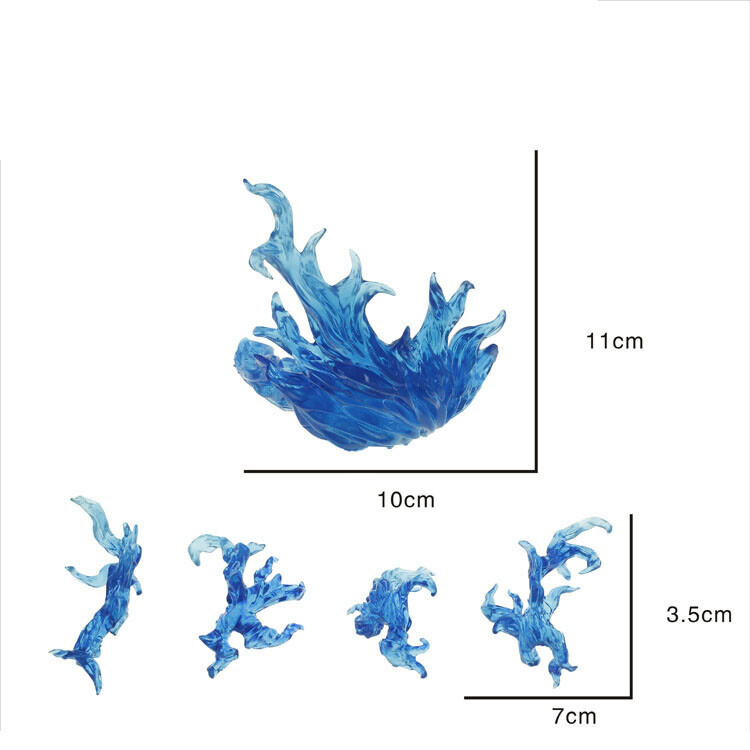 Tamashii Effect Impact Burning Flame For Figma S.H.Figuarts SHF 1/12 Figure