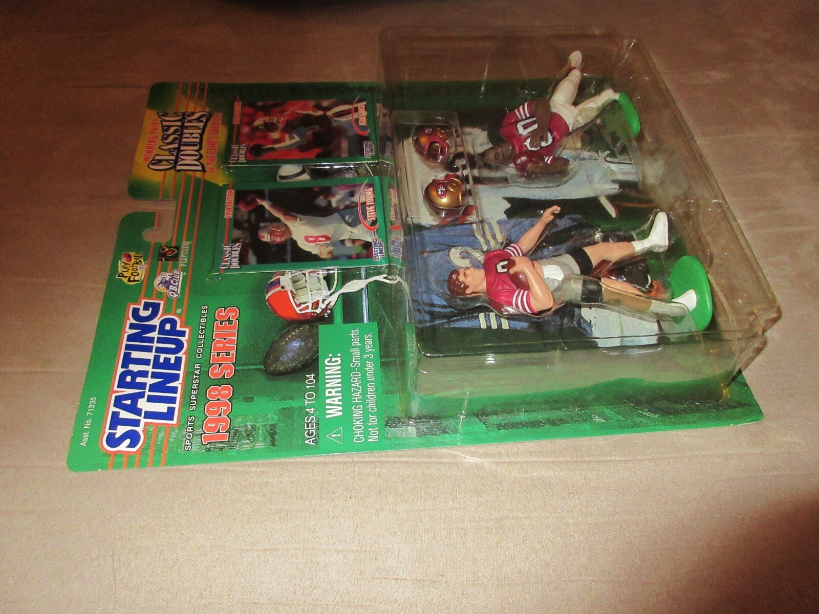 1998 Starting Lineup Classic Doubles Steve Young & Jerry Rice SLU